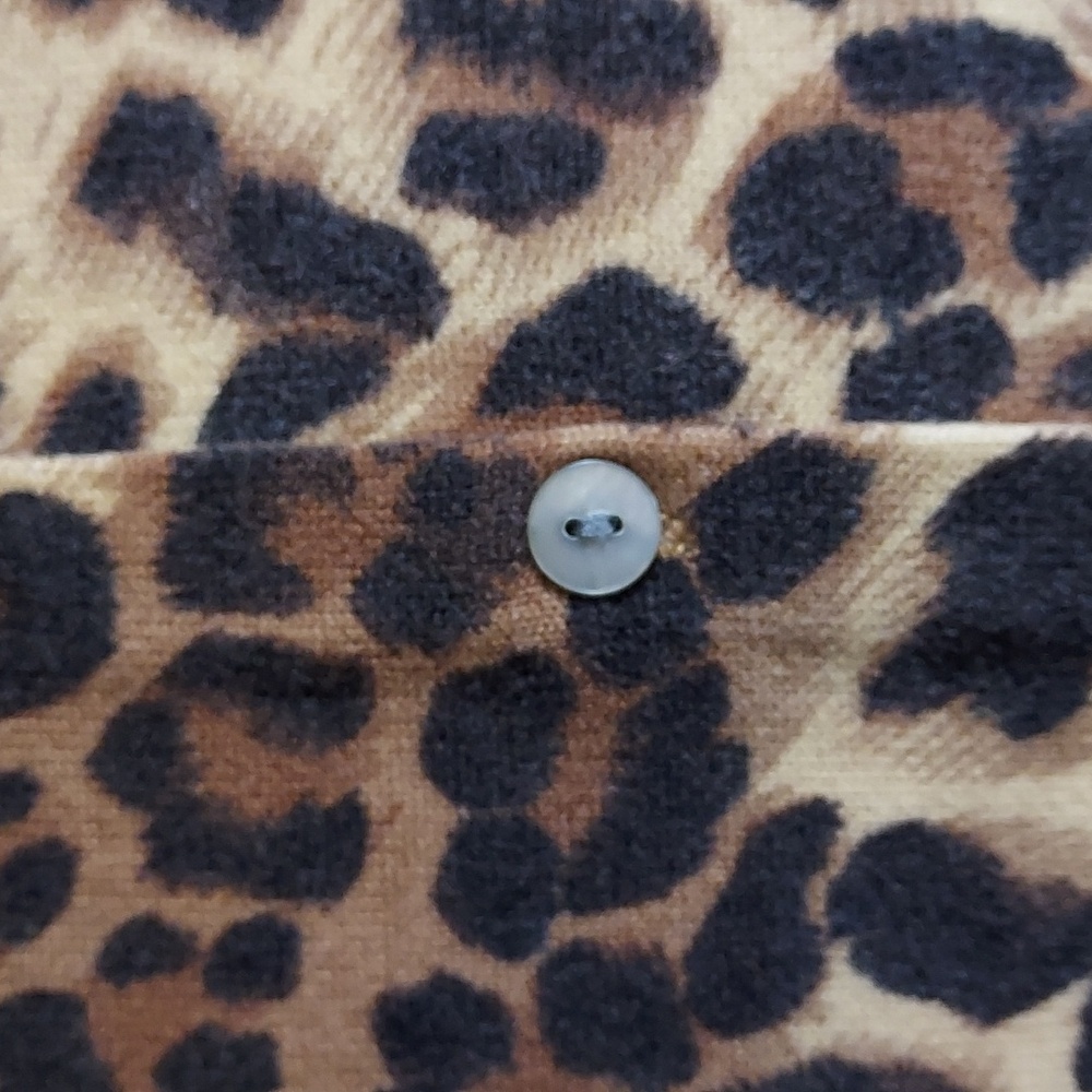 Bettie Page by Tatyana Retro Pin-Up Rockabilly Punk Knit Leopard Cardigan XL - Picture 5 of 8
